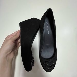 Bcbg platform heels black